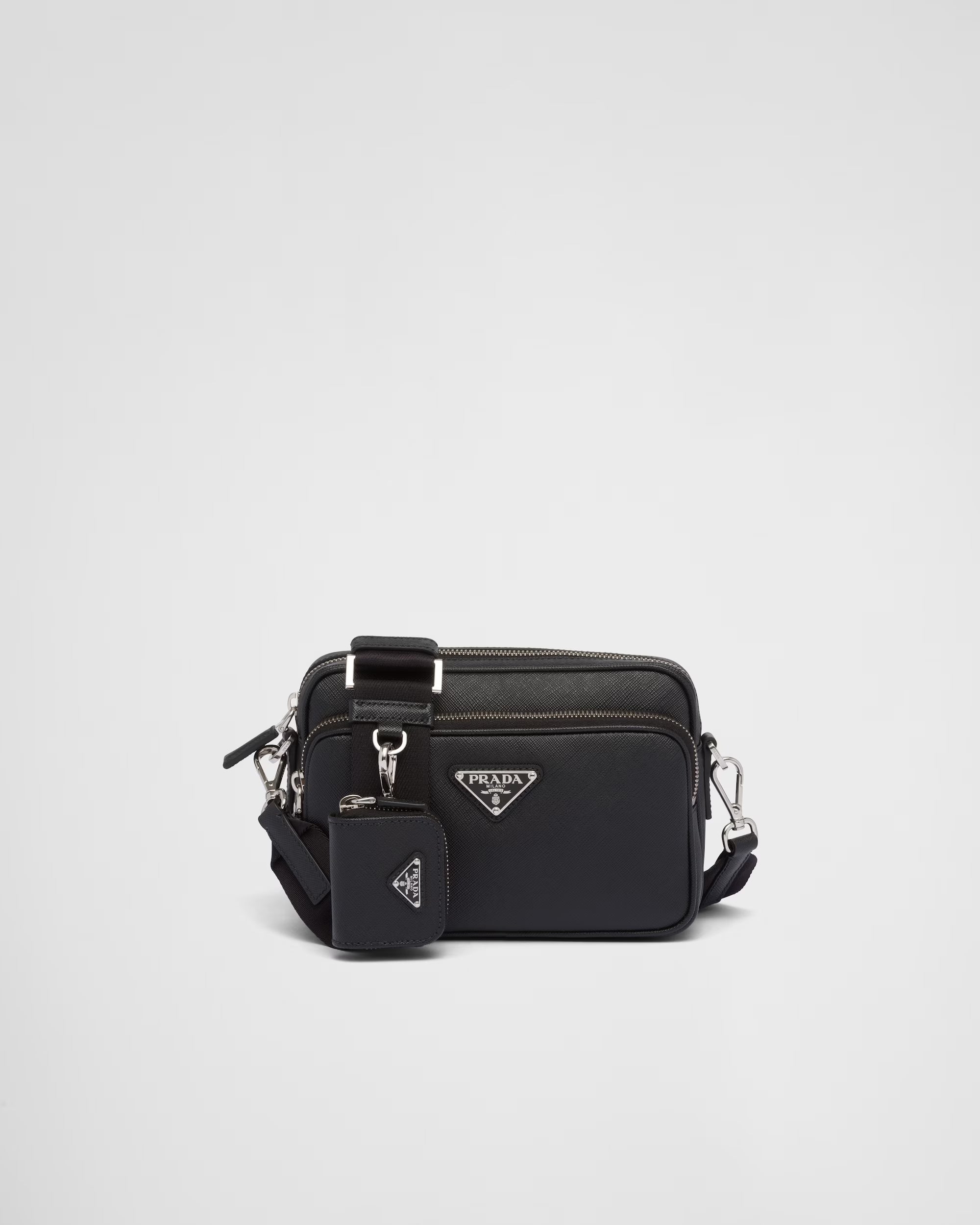 Sac porté épaule en cuir Saffiano